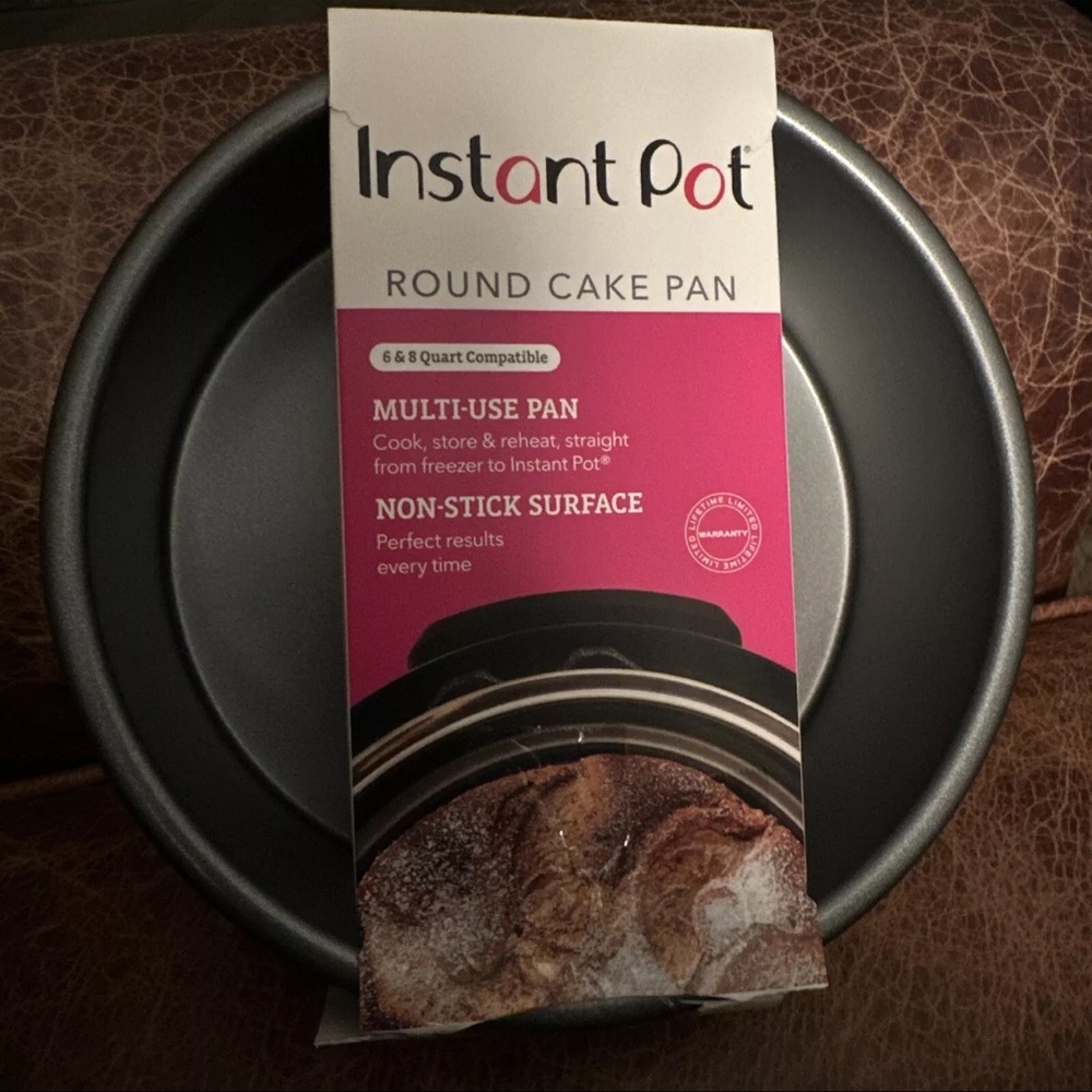New/Open Box Instant Pot® Nonstick Round Cake Pan 6 & 8 Quart Compatible